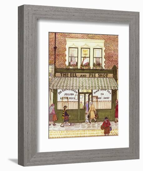 The Eel and Pie Shop, 1989-Gillian Lawson-Framed Giclee Print