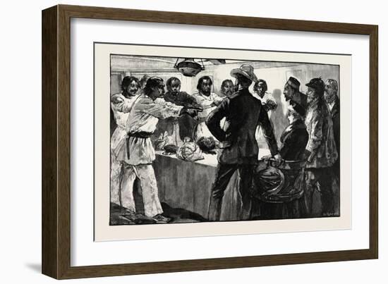 The Effect of His Speech Was to Cause the Whole of Them to Extend their Arms Towards Us with the Fo-William Heysham Overend-Framed Giclee Print