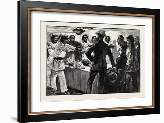 The Effect of His Speech Was to Cause the Whole of Them to Extend their Arms Towards Us with the Fo-William Heysham Overend-Framed Giclee Print