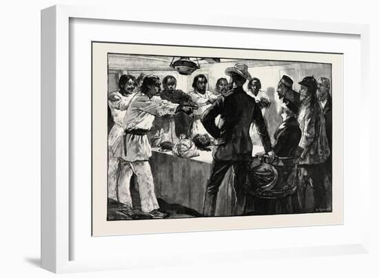 The Effect of His Speech Was to Cause the Whole of Them to Extend their Arms Towards Us with the Fo-William Heysham Overend-Framed Giclee Print