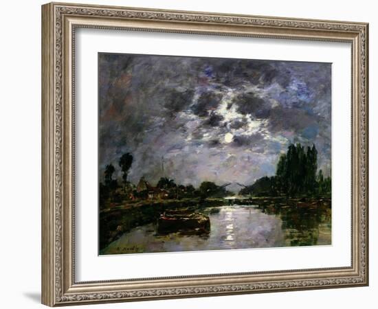 The Effect of the Moon, 1891-Eugène Boudin-Framed Giclee Print