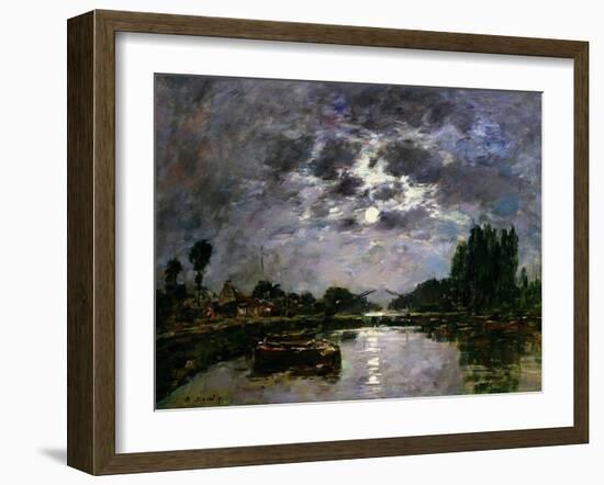 The Effect of the Moon, 1891-Eugène Boudin-Framed Giclee Print