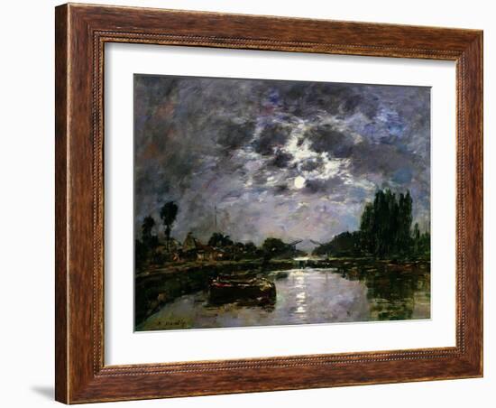 The Effect of the Moon, 1891-Eugène Boudin-Framed Giclee Print