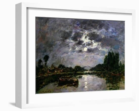 The Effect of the Moon, 1891-Eugène Boudin-Framed Giclee Print