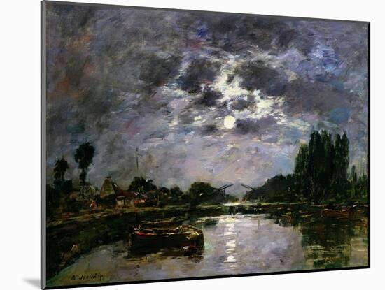 The Effect of the Moon, 1891-Eugène Boudin-Mounted Giclee Print