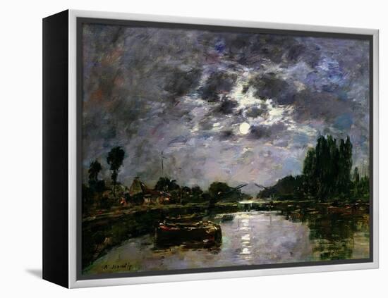 The Effect of the Moon, 1891-Eugène Boudin-Framed Premier Image Canvas