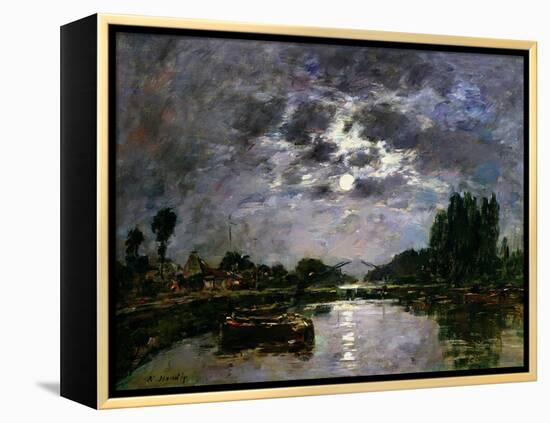 The Effect of the Moon, 1891-Eugène Boudin-Framed Premier Image Canvas