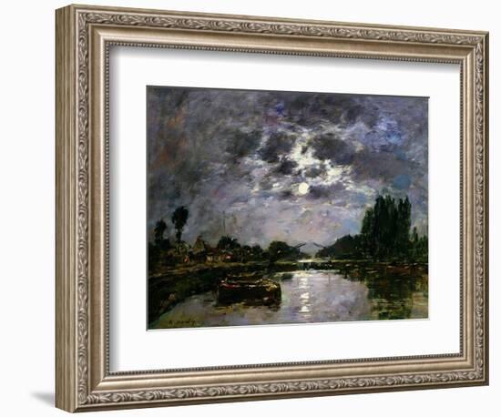 The Effect of the Moon, 1891-Eugène Boudin-Framed Giclee Print