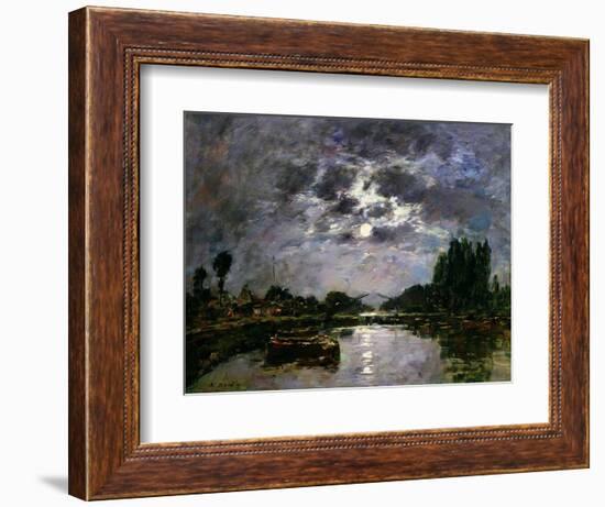 The Effect of the Moon, 1891-Eugène Boudin-Framed Giclee Print