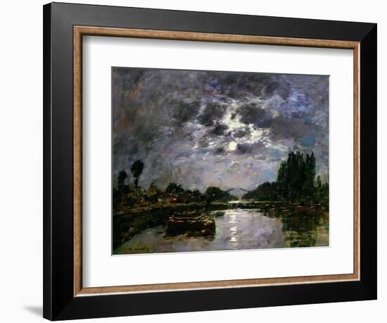 The Effect of the Moon, 1891-Eugène Boudin-Framed Giclee Print