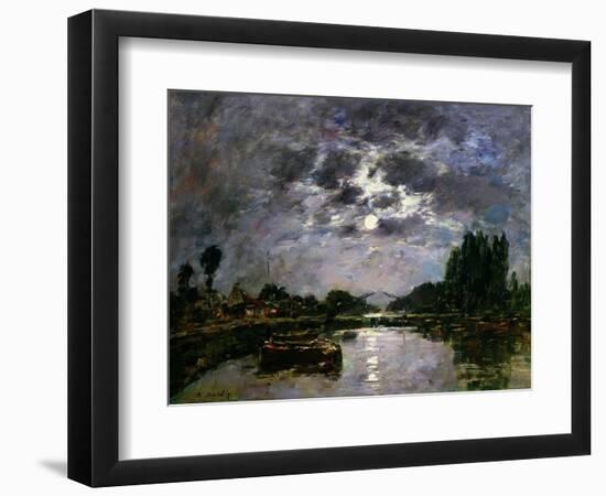 The Effect of the Moon, 1891-Eugène Boudin-Framed Giclee Print