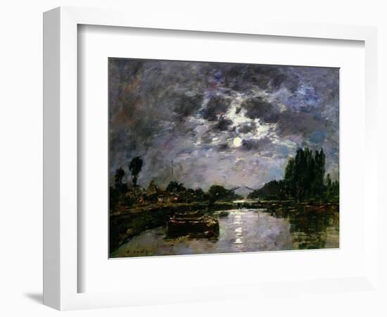 The Effect of the Moon, 1891-Eugène Boudin-Framed Giclee Print