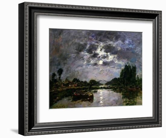 The Effect of the Moon, 1891-Eugène Boudin-Framed Giclee Print