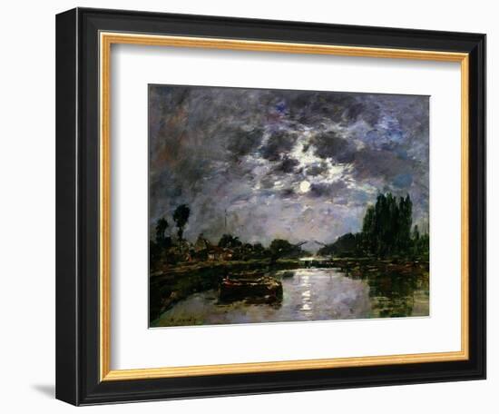 The Effect of the Moon, 1891-Eugène Boudin-Framed Giclee Print