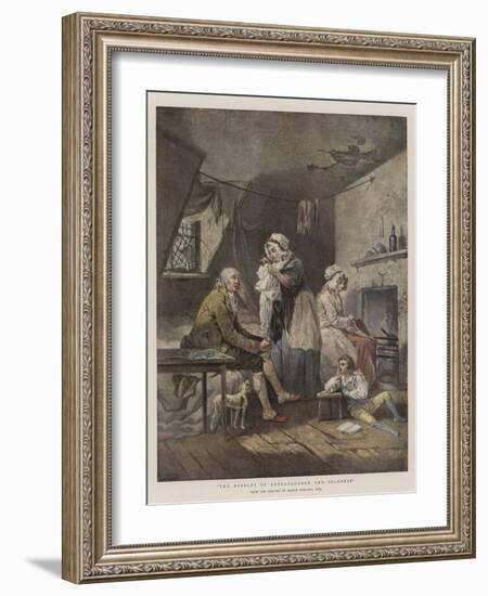 The Effects of Extravagance and Idleness-George Morland-Framed Giclee Print