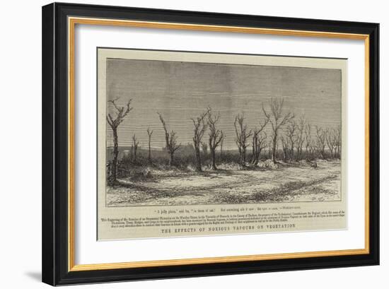 The Effects of Noxious Vapours on Vegetation-null-Framed Giclee Print