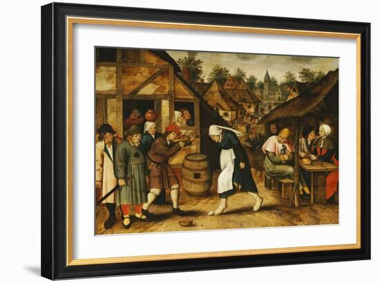 The Egg Dance-Pieter Bruegel the Elder-Framed Giclee Print