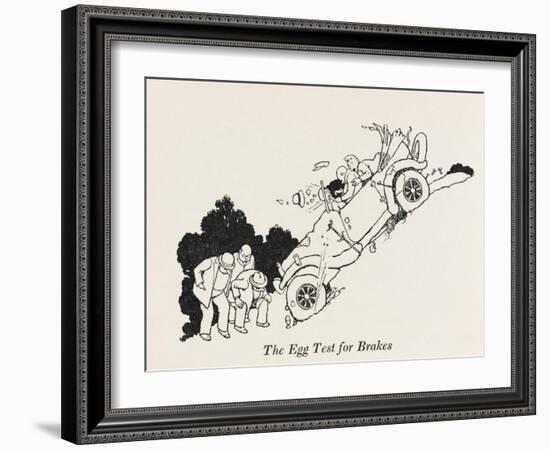 The Egg Test for Brakes-William Heath Robinson-Framed Art Print