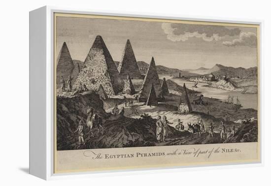 The Egyptian Pyramids with a View of Part of the Nile, Etc-null-Framed Premier Image Canvas