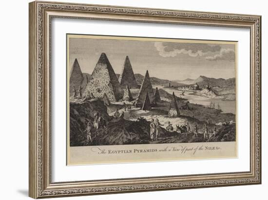 The Egyptian Pyramids with a View of Part of the Nile, Etc-null-Framed Giclee Print