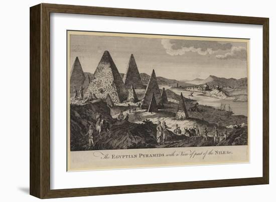 The Egyptian Pyramids with a View of Part of the Nile, Etc-null-Framed Giclee Print