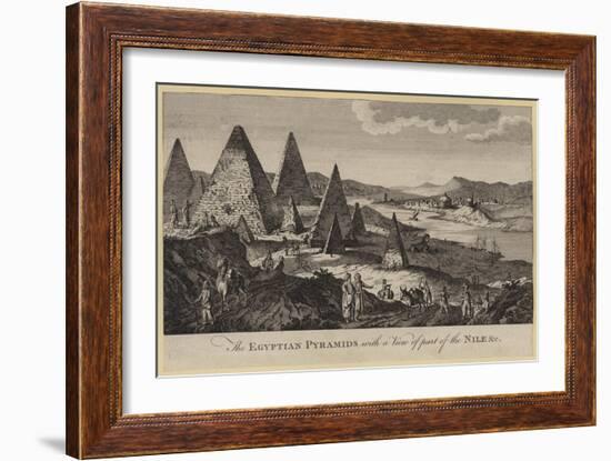 The Egyptian Pyramids with a View of Part of the Nile, Etc-null-Framed Giclee Print