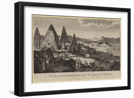 The Egyptian Pyramids with a View of Part of the Nile, Etc-null-Framed Giclee Print