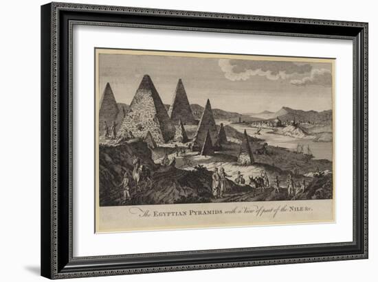 The Egyptian Pyramids with a View of Part of the Nile, Etc-null-Framed Giclee Print