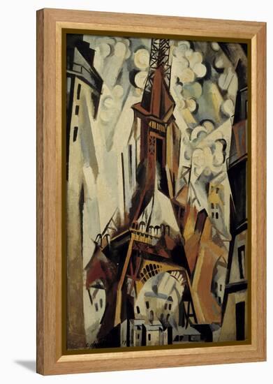 The Eiffel Tower, 1910-Robert Delaunay-Framed Stretched Canvas