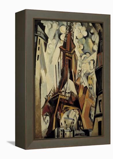 The Eiffel Tower, 1910-Robert Delaunay-Framed Stretched Canvas