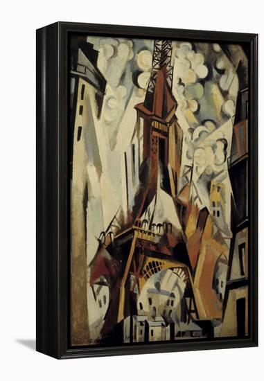 The Eiffel Tower, 1910-Robert Delaunay-Framed Stretched Canvas