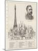 The Eiffel Tower at the Paris Exhibition as Compared with Some of the Highest Buildings in the Worl-null-Mounted Giclee Print