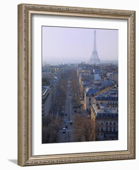 The Eiffel Tower from the Arc De Triomphe, Paris, France, Europe-Martin Child-Framed Photographic Print