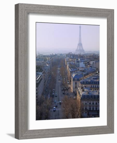 The Eiffel Tower from the Arc De Triomphe, Paris, France, Europe-Martin Child-Framed Photographic Print