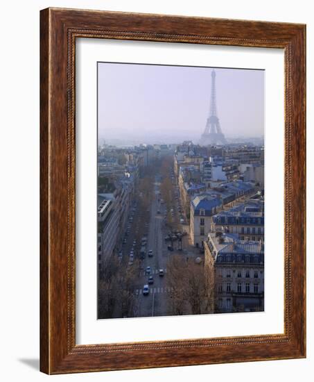 The Eiffel Tower from the Arc De Triomphe, Paris, France, Europe-Martin Child-Framed Photographic Print