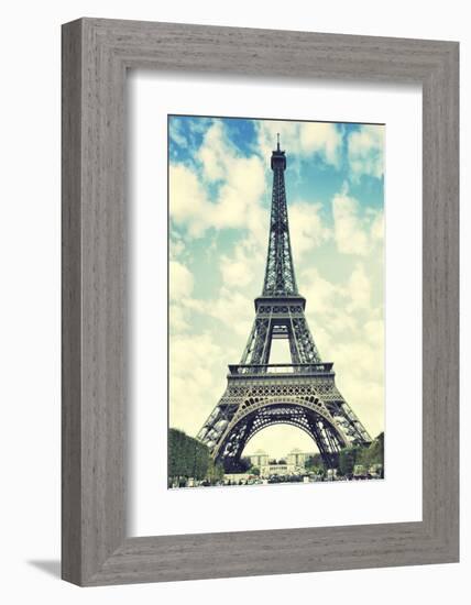 The Eiffel Tower in Paris, France. Instagram Style Filter-Zoom-zoom-Framed Photographic Print