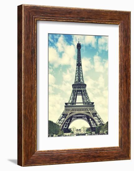 The Eiffel Tower in Paris, France. Instagram Style Filter-Zoom-zoom-Framed Photographic Print