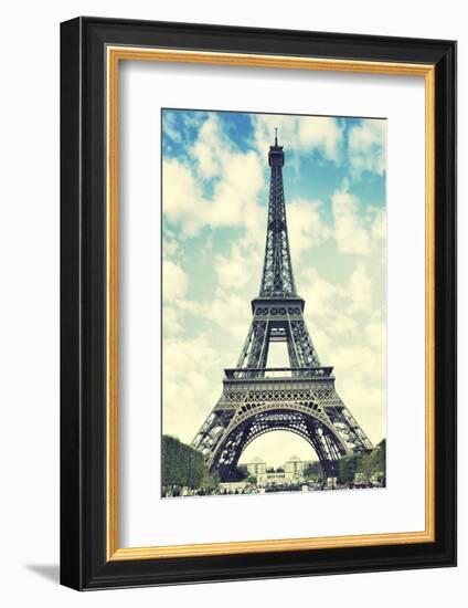 The Eiffel Tower in Paris, France. Instagram Style Filter-Zoom-zoom-Framed Photographic Print