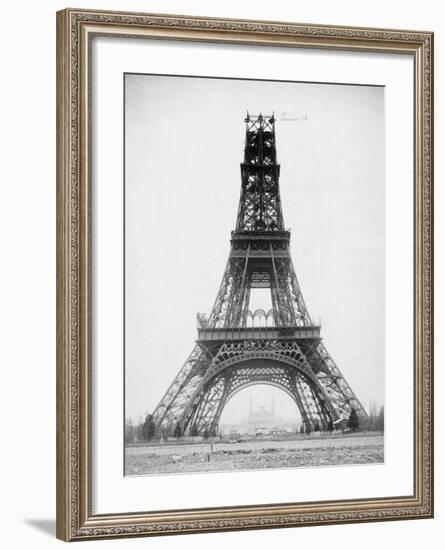 The Eiffel Tower, November 23, 1888-Louis-Emile Durandelle-Framed Art Print