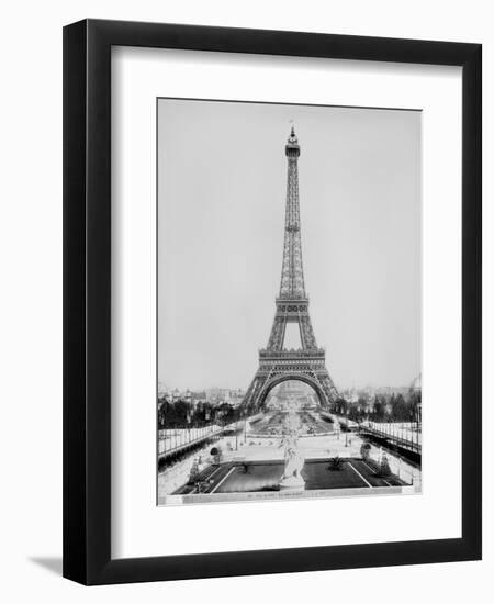 The Eiffel Tower Photographed During the Universal Exhibition of 1889 in Paris-Adolphe Giraudon-Framed Giclee Print