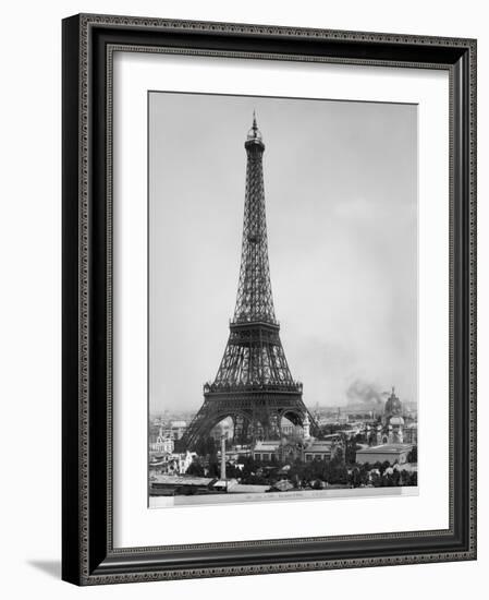 The Eiffel Tower Photographed During the Universal Exhibition of 1889 in Paris-Adolphe Giraudon-Framed Giclee Print