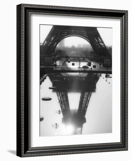 The Eiffel tower reflected, Paris-Michel Setboun-Framed Giclee Print