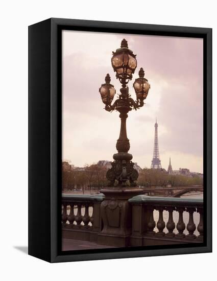 The Eiffel Tower Seen from the Pont Alexandre III at Dusk, Paris, France-Nigel Francis-Framed Premier Image Canvas