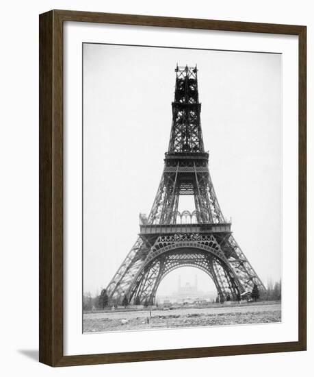 The Eiffel Tower - State of Construction, 1888-Louis-Emile Durandelle-Framed Art Print