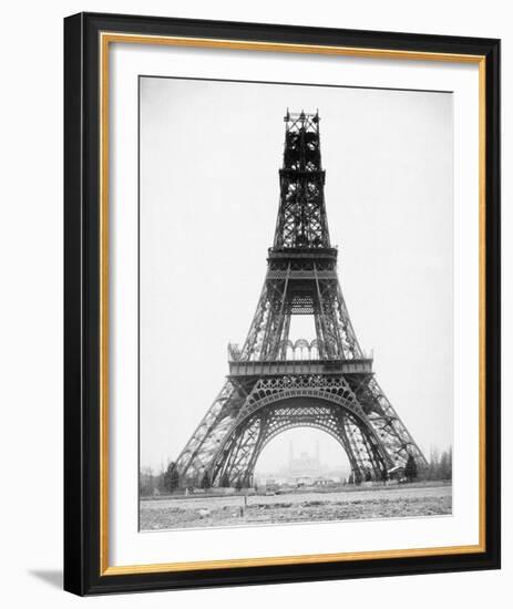 The Eiffel Tower - State of Construction, 1888-Louis-Emile Durandelle-Framed Art Print