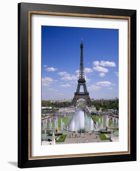 The Eiffel Tower with Water Fountains, Paris, France-Nigel Francis-Framed Photographic Print