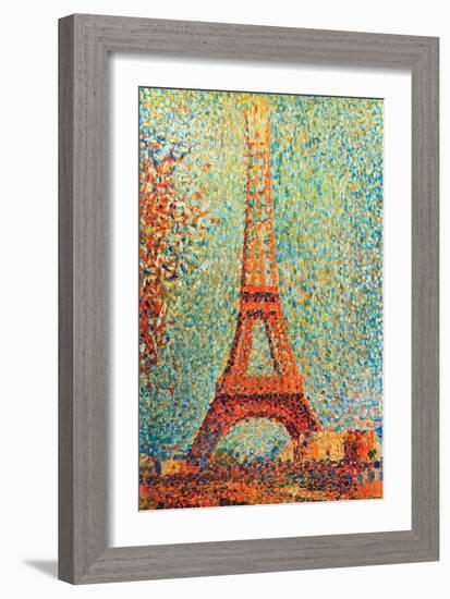 The Eiffel Tower-Georges Seurat-Framed Premium Giclee Print