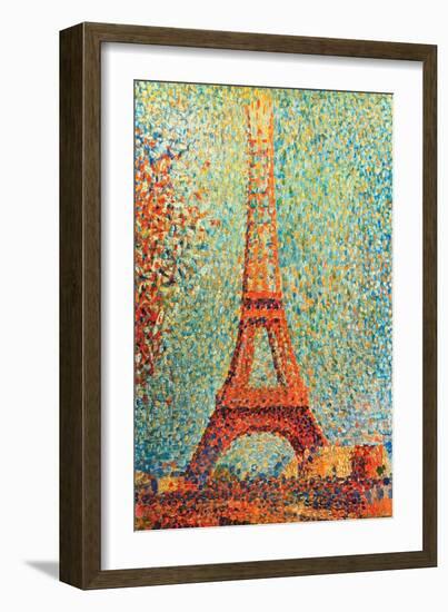 The Eiffel Tower-Georges Seurat-Framed Premium Giclee Print