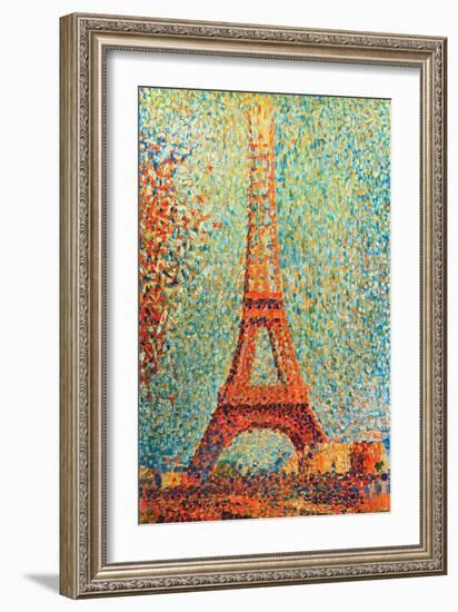 The Eiffel Tower-Georges Seurat-Framed Art Print