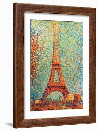 The Eiffel Tower-Georges Seurat-Framed Art Print